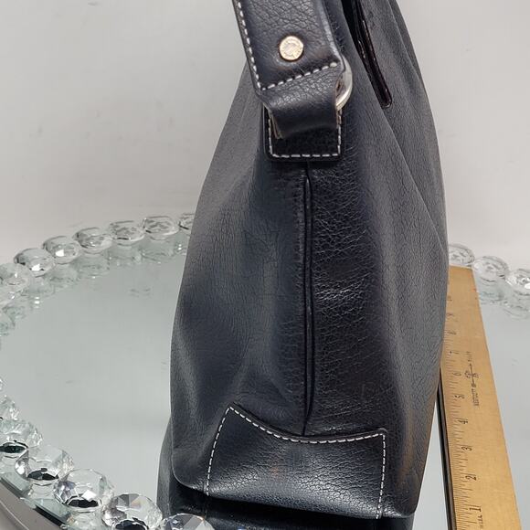 Kate Spade New York Black Pebbled Leather Hand Bag Single Handle Strap - Picture 6 of 10